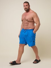 BadRhino Big & Tall Blue Cargo Swim Shorts - Image 4 of 6