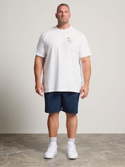 BadRhino Big & Tall White Longline Long Summer T-Shirt - Image 2 of 4