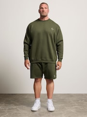 BadRhino Big & Tall Green IronRhino Logo Shorts - Image 2 of 6