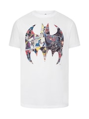 BadRhino Big & Tall White Longline Batman T-Shirt - Image 5 of 6