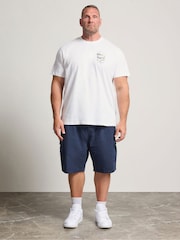 BadRhino Big & Tall White Long Summer T-Shirt - Image 2 of 6