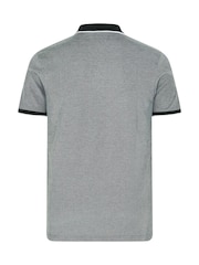 BadRhino Big & Tall Grey Birdseye Tipping Polo Shirt - Image 6 of 6