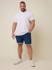 BadRhino Big & Tall Blue Ultra Stretch Denim Shorts - Image 2 of 6