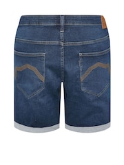 BadRhino Big & Tall Blue Ultra Stretch Denim Shorts - Image 6 of 6