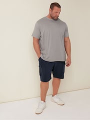 BadRhino Big & Tall Blue Essential Cargo Jogger Shorts - Image 2 of 4