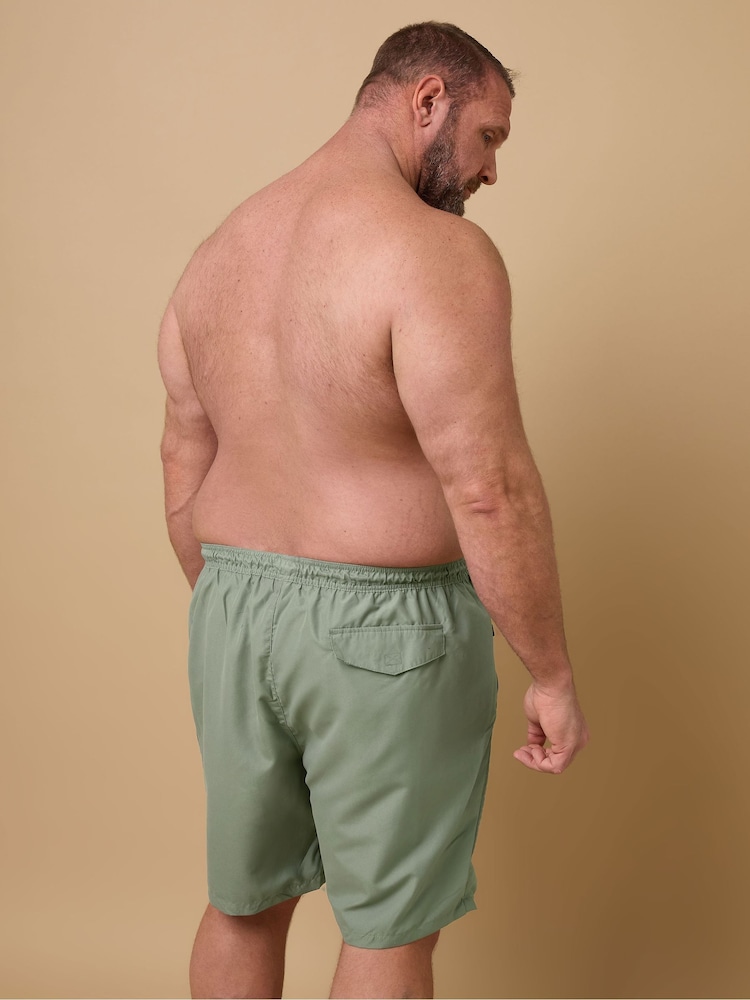 BadRhino Big & Tall Green Cargo Swim Shorts - Image 2 of 6