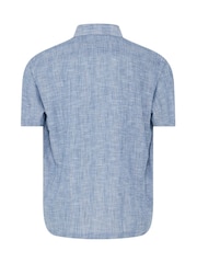 Azul - Camisa BadRhino Big & Tall con textura slub - Imagen 6 de 6