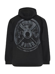 BadRhino Big & Tall Black IronRhino Weightplate Hoodie - Image 7 of 7