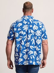 BadRhino Big & Tall Blue Resort Abstract Shirt - Image 3 of 6