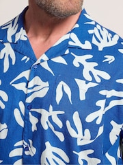 BadRhino Big & Tall Blue Resort Abstract Shirt - Image 4 of 6