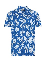 BadRhino Big & Tall Blue Resort Abstract Shirt - Image 5 of 6
