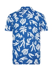 BadRhino Big & Tall Blue Resort Abstract Shirt - Image 6 of 6