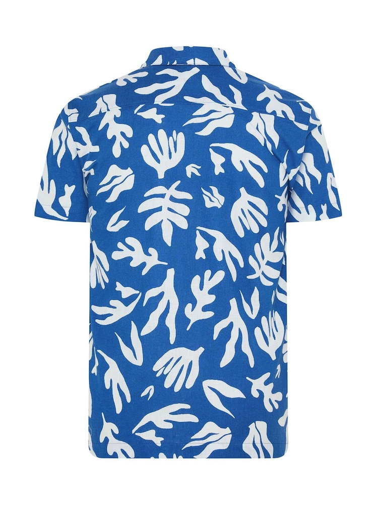 BadRhino Big & Tall Blue Resort Abstract Shirt - Image 6 of 6