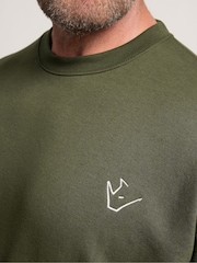 BadRhino Big & Tall Green IronRhino Logo Sweatshirt - Image 4 of 6