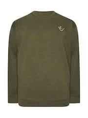 BadRhino Big & Tall Green IronRhino Logo Sweatshirt - Image 5 of 6