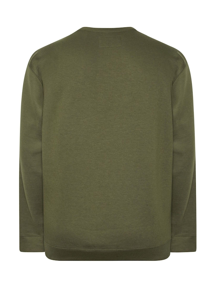 BadRhino Big & Tall Green IronRhino Logo Sweatshirt - Image 6 of 6