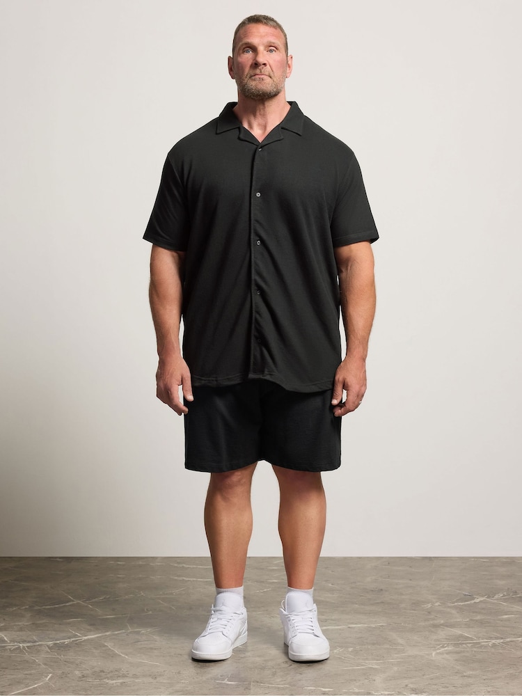 Negro - BadRhino Big & Tall Lightweight Cotton Jersey Shorts - Imagen 2 de 6