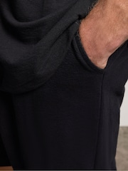 Negro - BadRhino Big & Tall Lightweight Cotton Jersey Shorts - Imagen 4 de 6