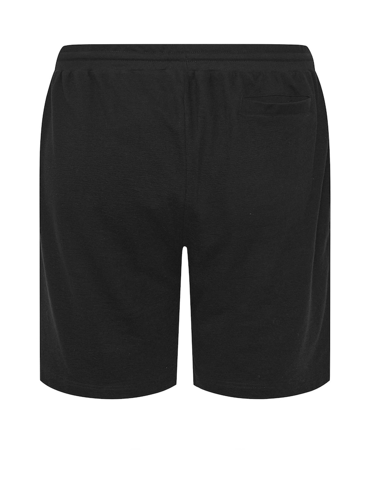 Negro - BadRhino Big & Tall Lightweight Cotton Jersey Shorts - Imagen 6 de 6