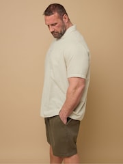 BadRhino Big & Tall Beige Linen Blend Shirt - Image 4 of 4