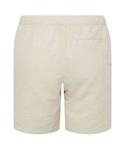 BadRhino Big & Tall Brown Linen Blend Shorts - Image 6 of 6