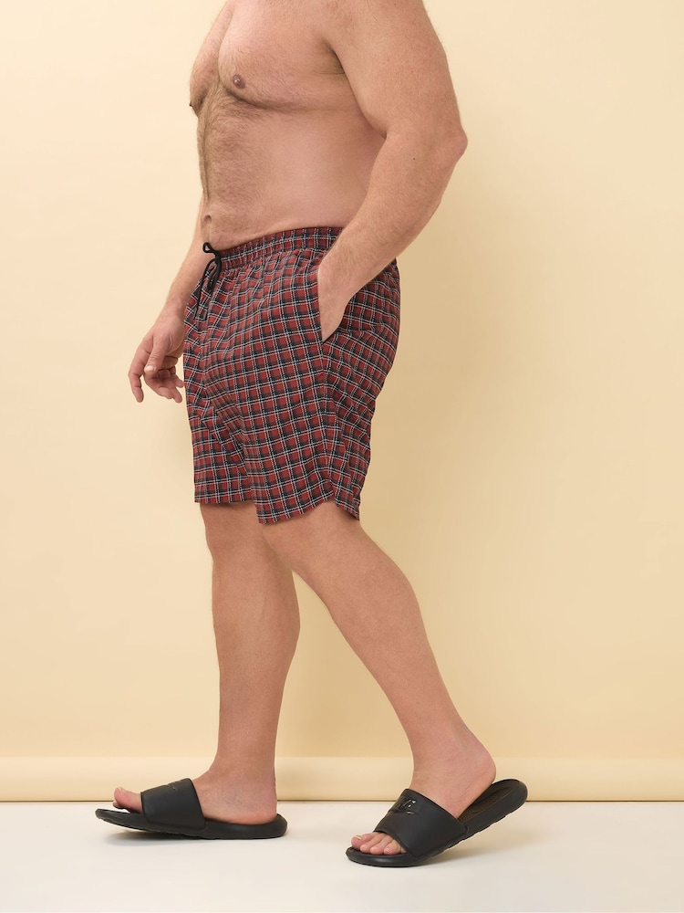 BadRhino Big & Tall Red Swim Shorts - Image 4 of 4 BadRhino Big & Tall Red Swim Shorts - Image 4 of 4