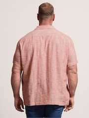Rosa - Camisa BadRhino Big & Tall con textura slub - Imagen 3 de 6