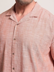 Rosa - Camisa BadRhino Big & Tall con textura slub - Imagen 4 de 6