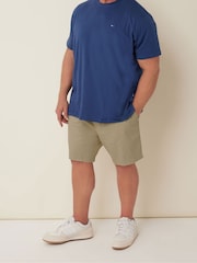 BadRhino Big & Tall Brown Stretch Elasticated Waist Chino Shorts - Image 3 of 4