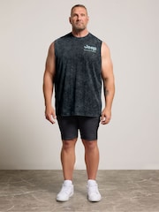 BadRhino Big & Tall Black Jeep Born To Rome Muscle Vest - Image 2 of 7