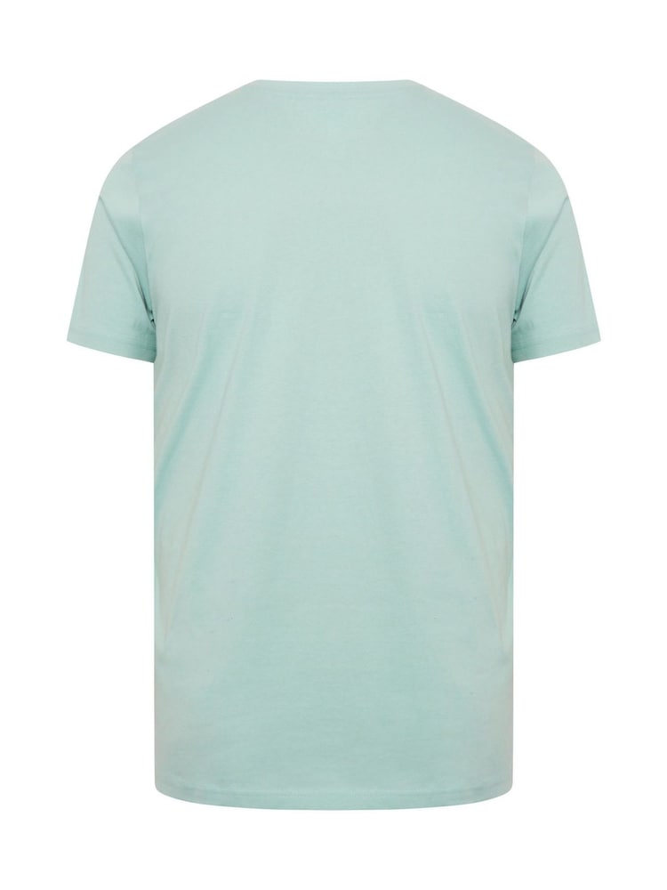 BadRhino Big & Tall Green Palm Beach T-Shirt - Image 6 of 6 BadRhino Big & Tall Green Palm Beach T-Shirt - Image 6 of 6
