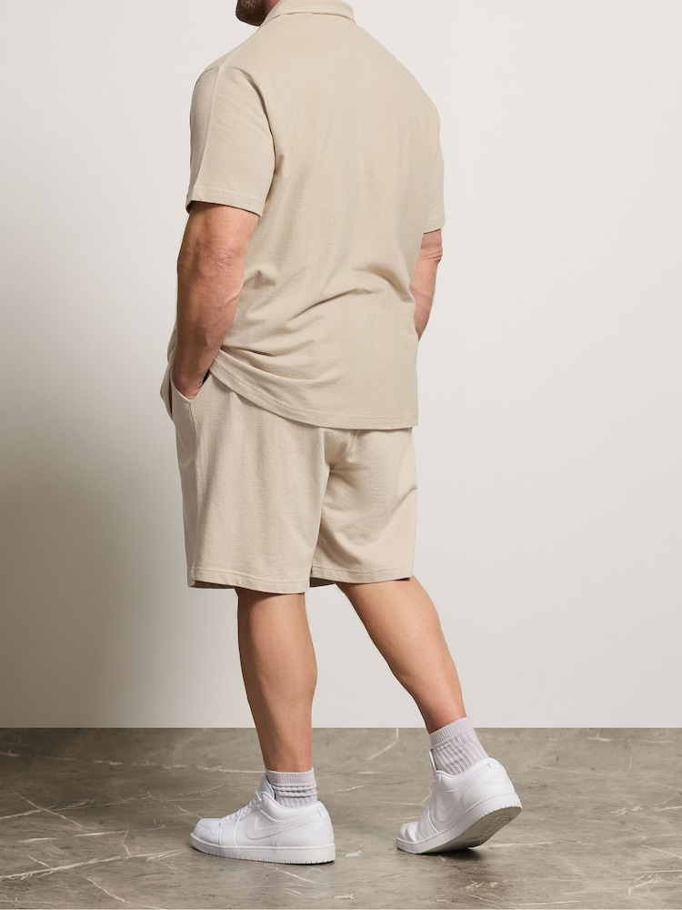 Natural - BadRhino Big & Tall Lightweight Cotton Jersey Shorts - Imagen 2 de 6