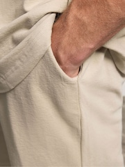 Natural - BadRhino Big & Tall Lightweight Cotton Jersey Shorts - Imagen 4 de 6
