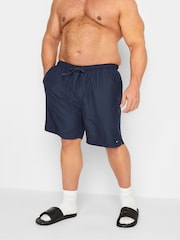 BadRhino Big & Tall Navy Blue Swim Shorts - Image 1 of 4