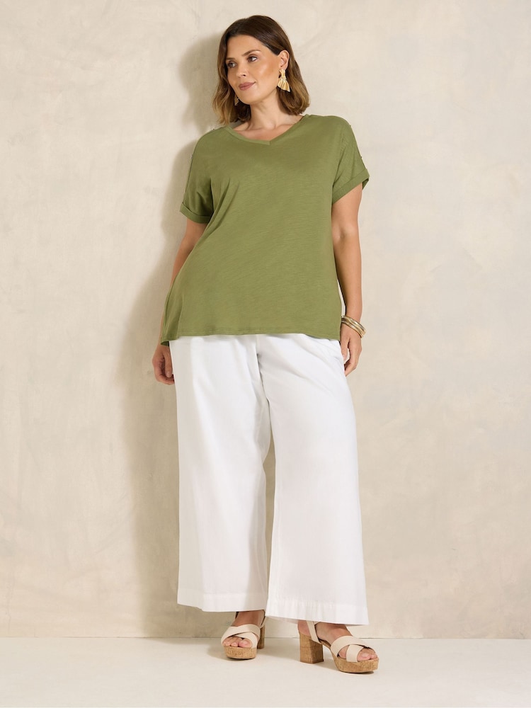 Evans Green V-Neck Shell Top - Image 2 of 5 Evans Green V-Neck Shell Top - Image 2 of 5