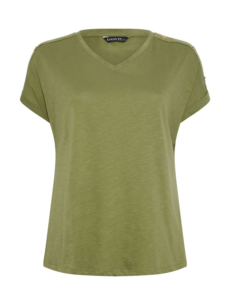 Evans Green V-Neck Shell Top - Image 5 of 5 Evans Green V-Neck Shell Top - Image 5 of 5