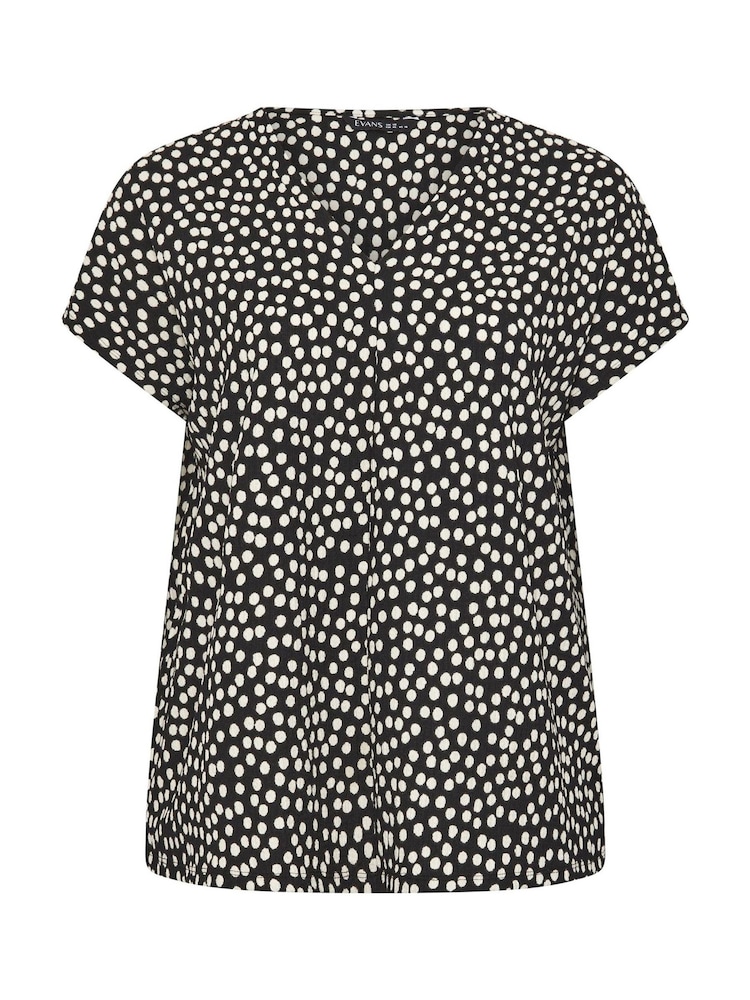 Evans Ivory V-Neck Shell Top - Image 5 of 5 Evans Ivory V-Neck Shell Top - Image 5 of 5