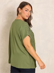 Evans Green Textured Front Top - Image 2 of 5