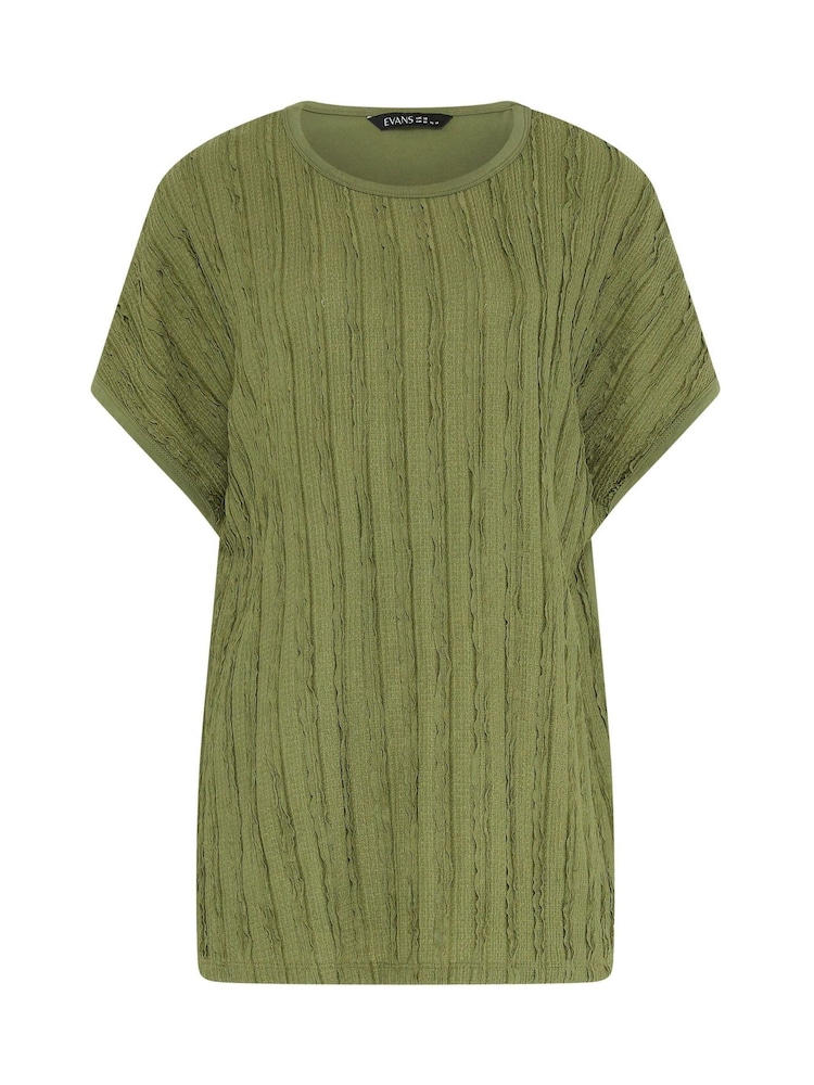 Evans Green Textured Front Top - Image 5 of 5 Evans Green Textured Front Top - Image 5 of 5