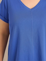 Evans Blue Slub Jersey T-Shirt - Image 4 of 5