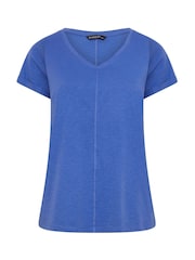 Evans Blue Slub Jersey T-Shirt - Image 5 of 5