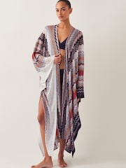 Monsoon Brown Ava Knit Beach Cover-Up - Image 1 of 4