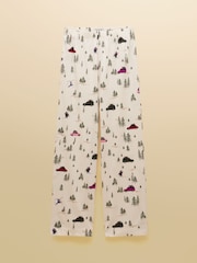 Joules Lyla Pink Jonty Long Sleeve Jersey Cotton Pyjama Set - Image 10 of 10