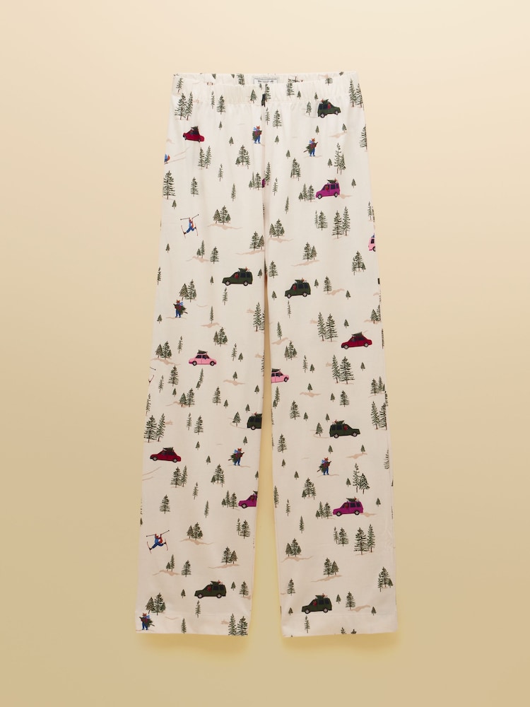 Joules Lyla Pink Jonty Long Sleeve Jersey Cotton Pyjama Set - Image 10 of 10 Joules Lyla Pink Jonty Long Sleeve Jersey Cotton Pyjama Set - Image 10 of 10
