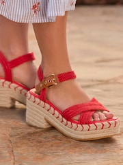 Joe Browns Red Forever Vibrant Sandals - Image 1 of 5