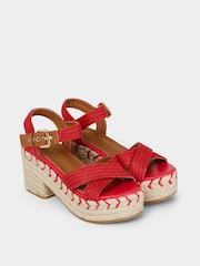 Joe Browns Red Forever Vibrant Sandals - Image 4 of 5