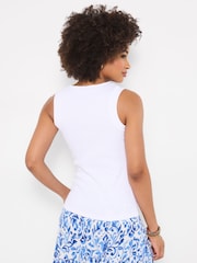 Joe Browns White Connie Asymmetric Neck Vest - Image 2 of 5