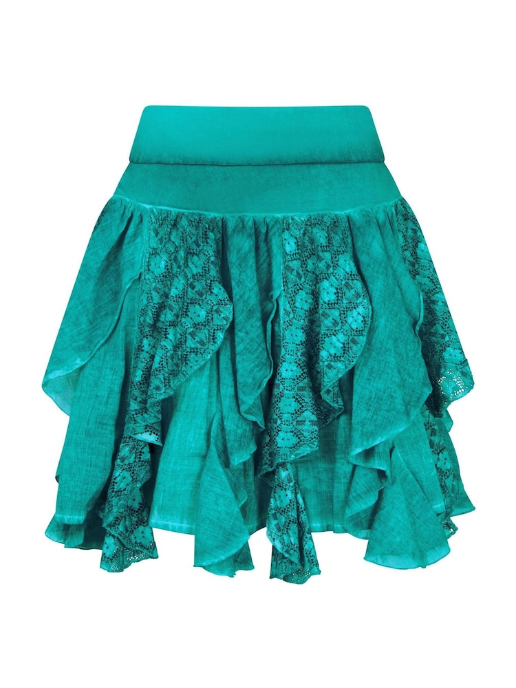 Joe Browns Blue Simply Summer Ruffle Mini Skirt - Image 5 of 5