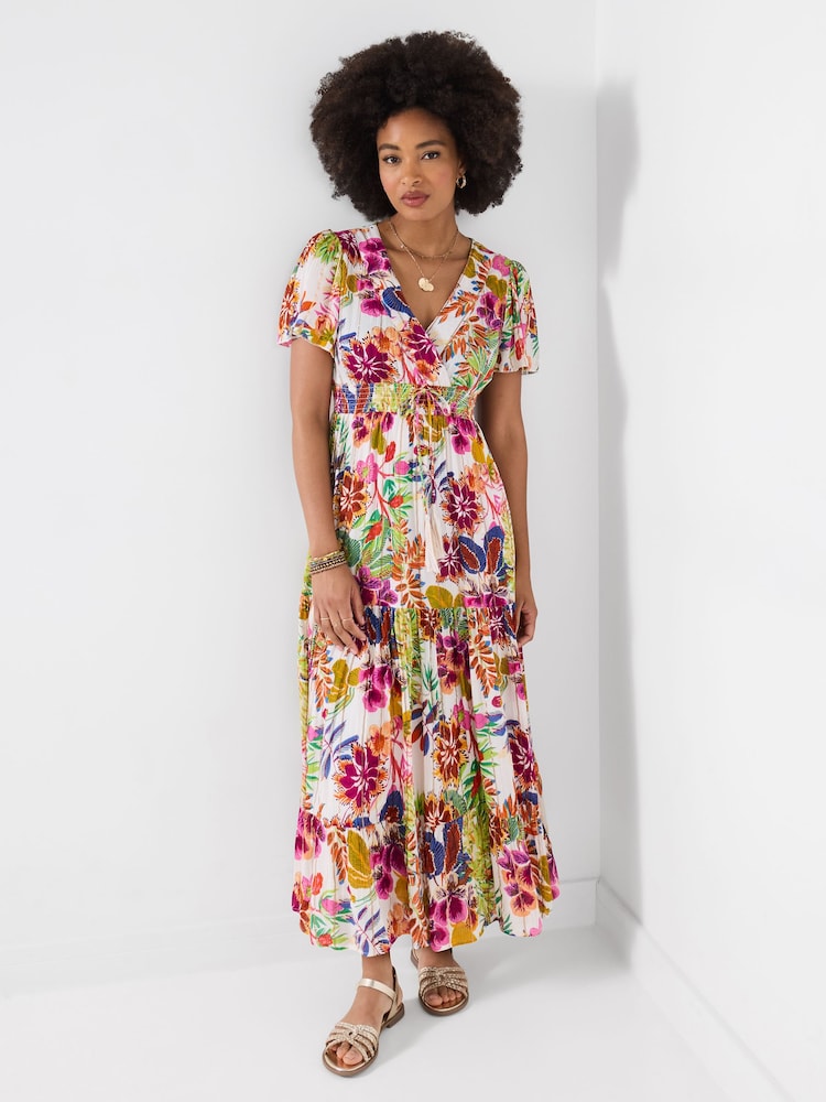 Joe Browns White Yasmine Printed Maxi Dress - Image 1 of 5