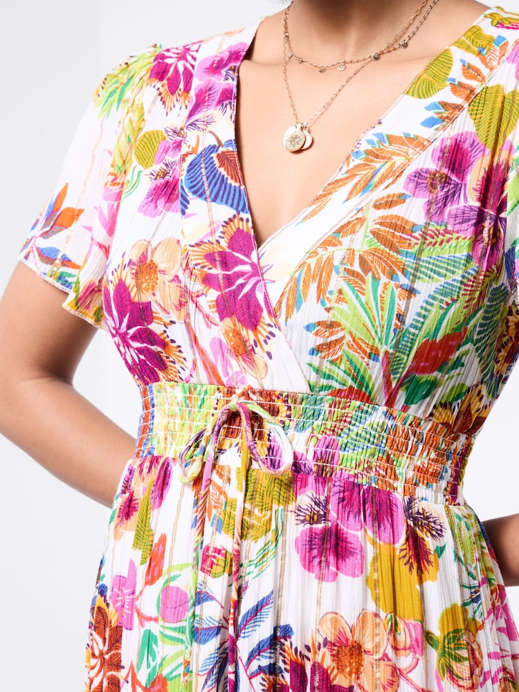 Joe Browns White Yasmine Printed Maxi Dress - Image 2 of 5